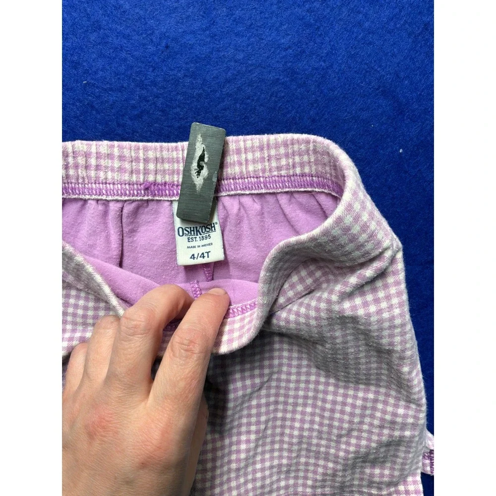 [Cottagecore] Toddler Girls OshKosh Gingham Skort 4T Purple